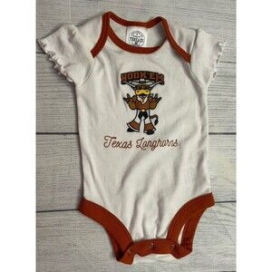 University of Texas Longhorns Baby Girl Onesie Bodysuit Outfit, Size 3-6 months